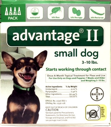 Advantage ll for Small Dogs (Less than 10 lbs) 4 pack