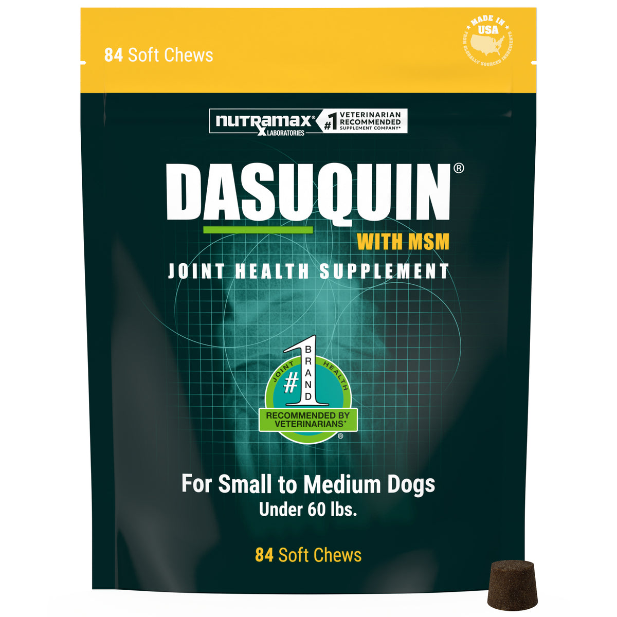Nutramax Dasuquin® 84 Soft Chews With MSM for Small & Medium Dogs.