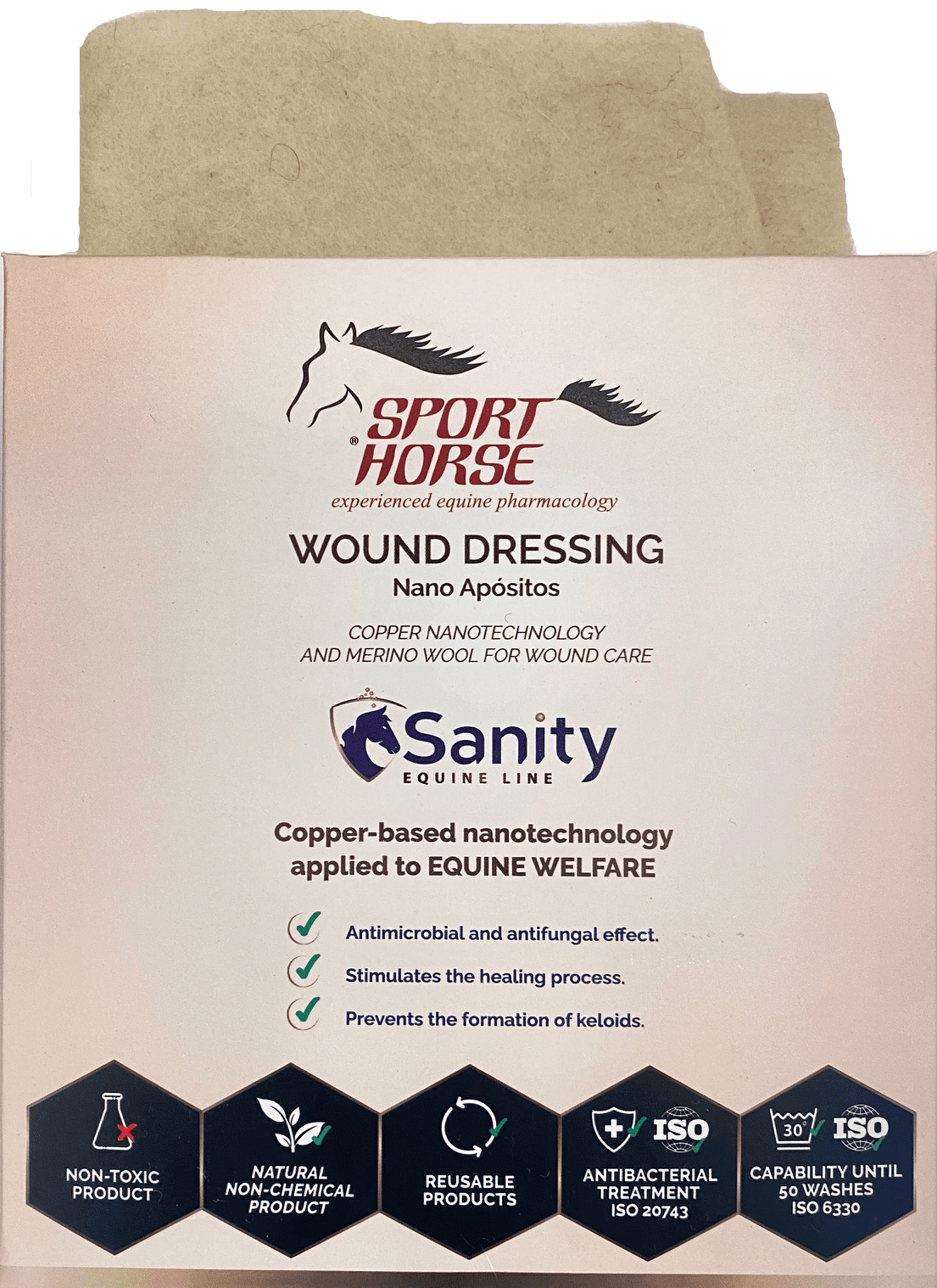 Nano Wound Dressing Bandage for Horses