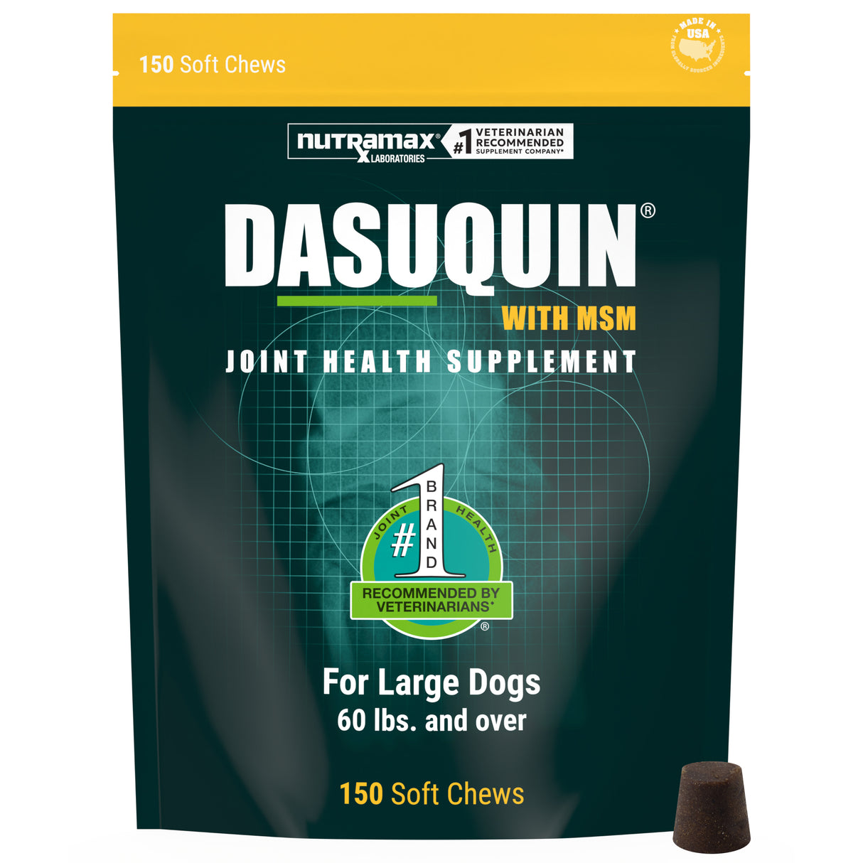 Nutramax Dasuquin® Joint Health Supplement for Large Dogs, 150 Soft Chews.