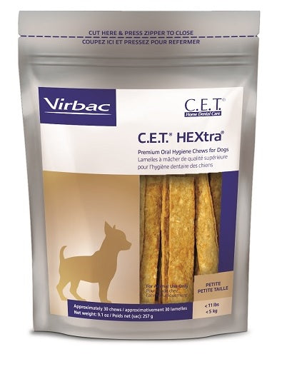 C.E.T. (CET) HEXtra Chews 30ct for Extra Small Dogs
