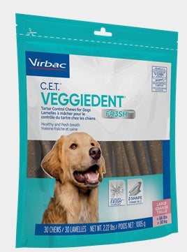 CET Veggiedent Fr3sh Chews for Large Dogs, 30ct.