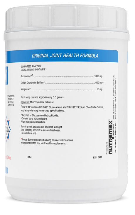 Nutramax Cosequin Original Joint Health Supplement for Horses - 1400 Grams.