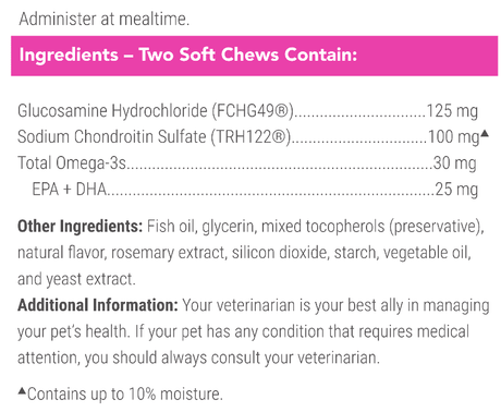 Nutramax Cosequin Joint Health Supplement for Cats, 60 Soft Chews