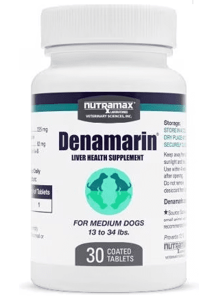 Nutramax Denamarin® Liver Health Supplement for Medium Dogs - 30 Tablets