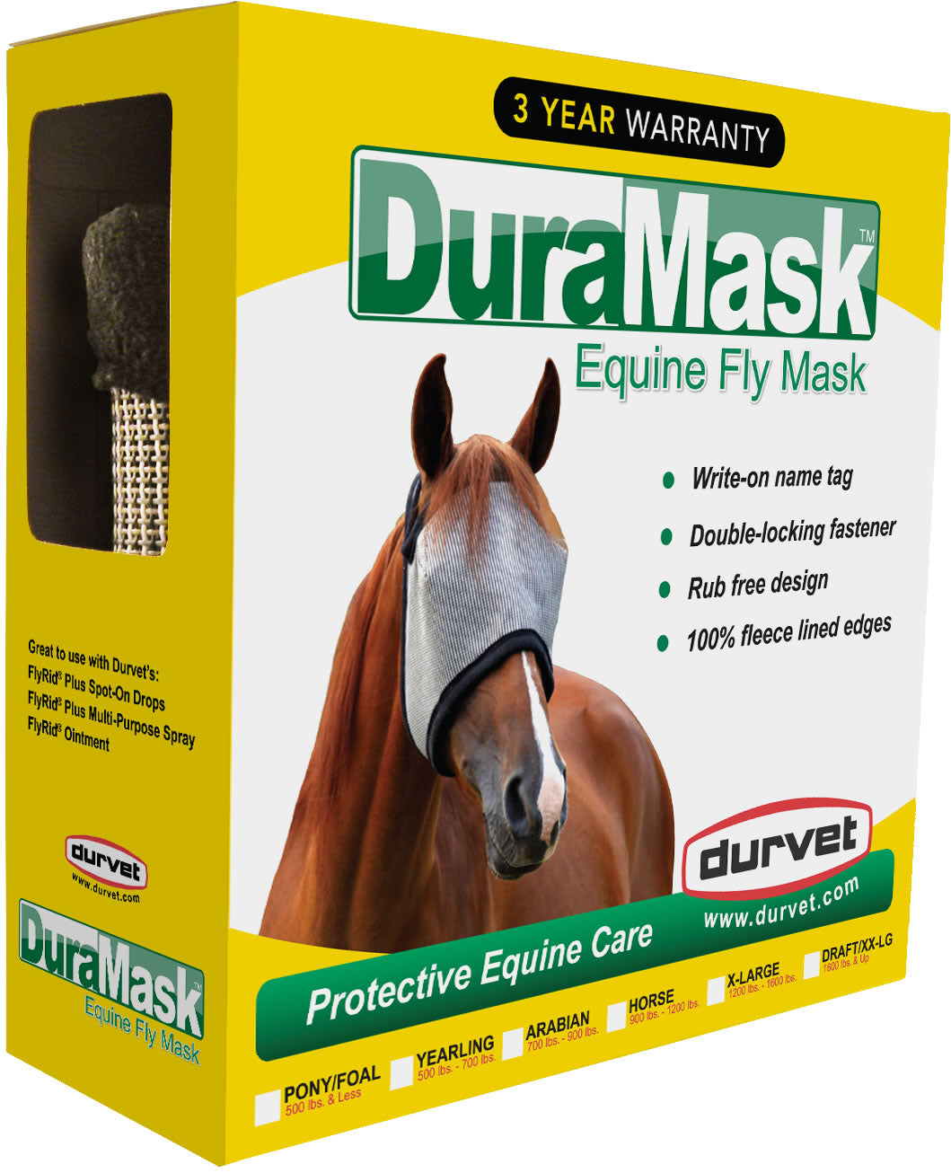 DuraMask Equine Fly Mask, No Ears