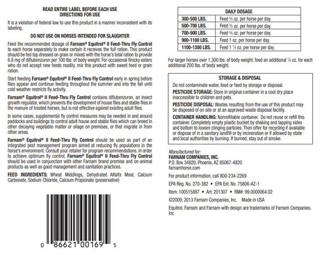Equitrol® ll Feed-Thru Fly Control 20lb