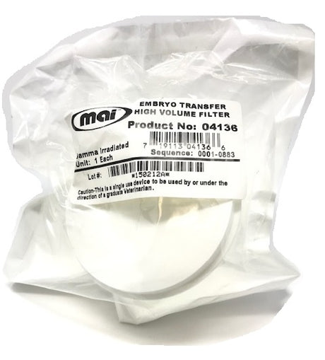 High Volume Embryo for Transfer Filter