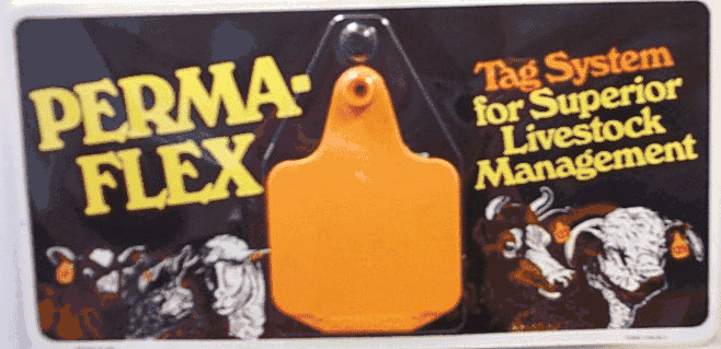 Perma Flex Cattle Ear Tags, Med Size, Blank, 25pk