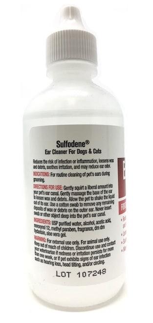 Sulfodene Ear Cleaner D/C 4oz